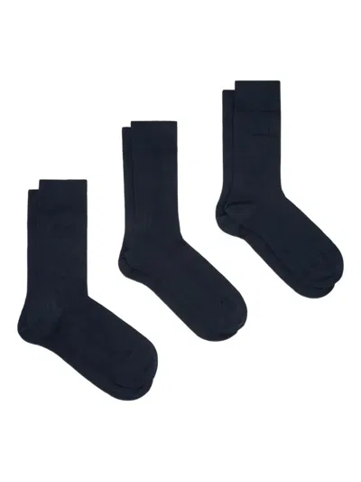 Emporio Armani Logo-detail Socks In Multi