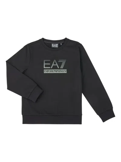 Emporio Armani Kids' Logo-detail Sweatshirt In Black