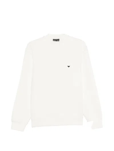 Emporio Armani Logo Detail Sweatshirt In Neutral