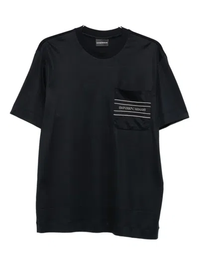 EMPORIO ARMANI LOGO-DETAIL T-SHIRT