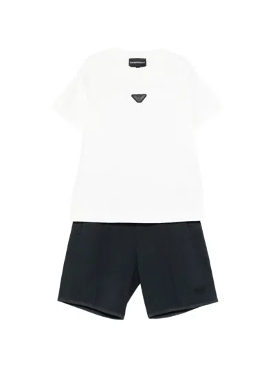 Emporio Armani Kids' Logo-detail Tracksuit In Animal Print