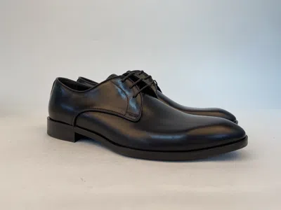 Emporio Armani Logo Details Business Casual Shoes In Black