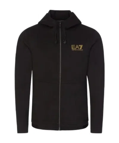 Emporio Armani Logo Details Casual Jacket In Black