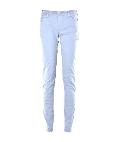 Emporio Armani Straight Slim-fitting Denim Pants In Blue
