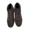 Emporio Armani Logo Details Casual Sports Shoes In Black