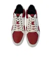 Emporio Armani Logo Details Casual Sports Shoes In Red