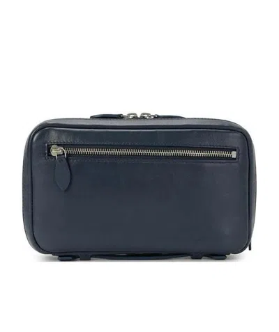 Emporio Armani Logo Details Handbag In Black