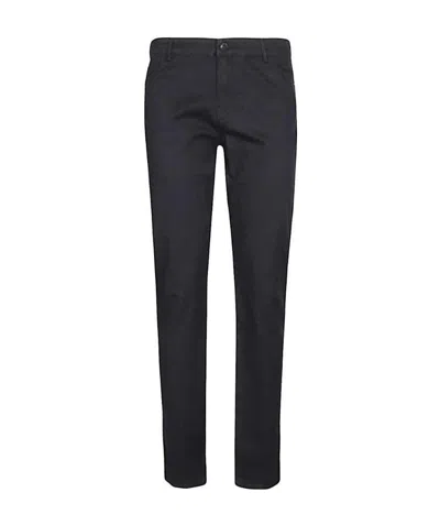 Emporio Armani Logo Details Jeans In Black