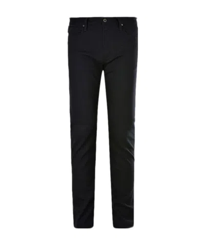 Emporio Armani Logo Details Jeans In Black
