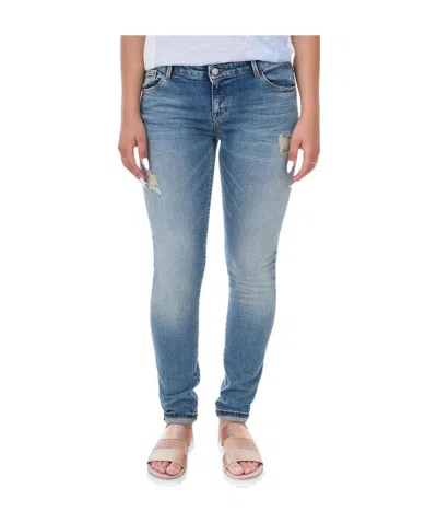Emporio Armani Logo Details Jeans In Blue
