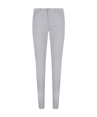 Emporio Armani Logo Details Jeans In Gray