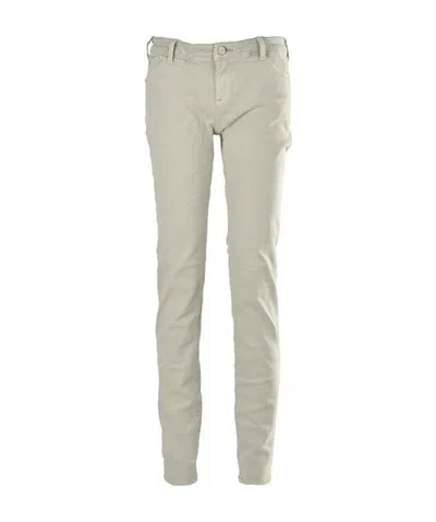 Emporio Armani Logo Details Jeans In Nude