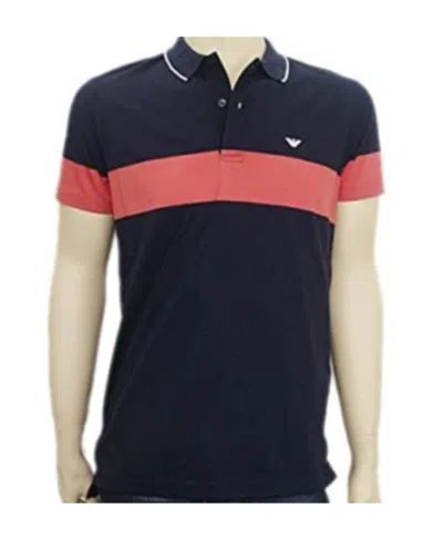 Emporio Armani Logo Details Polo Shirt In Black