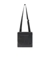 Emporio Armani Logo Details Satchel In Black