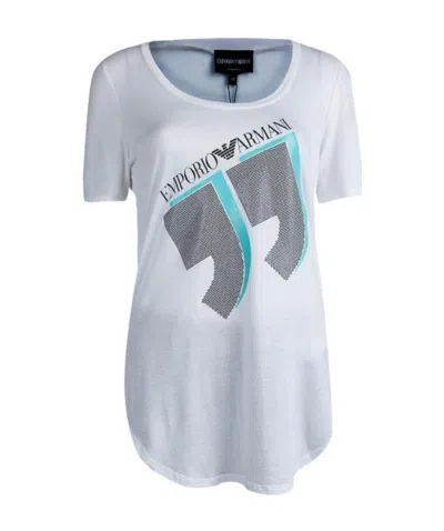 Emporio Armani Logo Details T-shirt In Gray