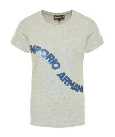 Emporio Armani Logo Details T-shirt In White