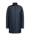 Emporio Armani Logo Down Jacket In Black
