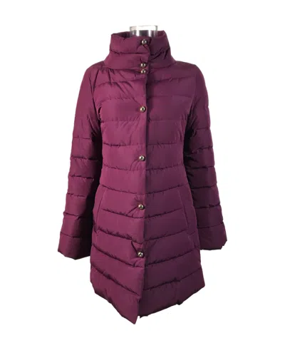 Emporio Armani Logo Down Jacket In Purple