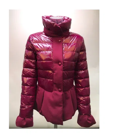 Emporio Armani Logo Down Jacket In Red