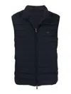 Emporio Armani Nylon Down Vest In Blue