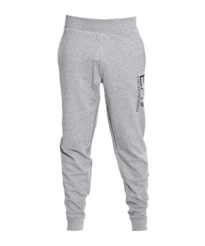 Emporio Armani Logo Elastic Sweatpants In Gray