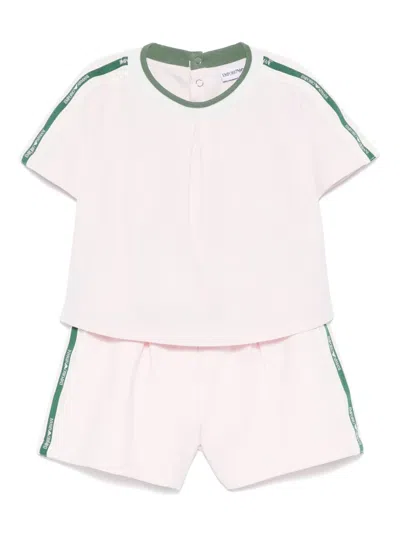 Emporio Armani Babies' Logo-embellished Shorts Set