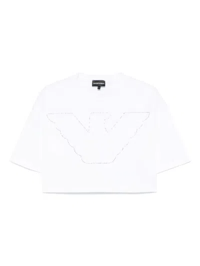 EMPORIO ARMANI LOGO-EMBELLISHED T-SHIRT