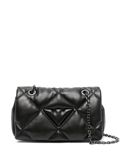 EMPORIO ARMANI EMPORIO ARMANI LOGO EMBOSSED FAUX LEATHER CROSSBODY BAG