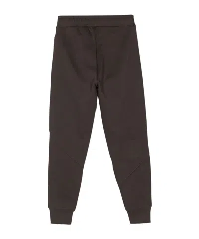 Emporio Armani Logo-embossed Panelled Track Pants In Black