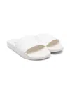 Emporio Armani Logo-embossed Slides In White