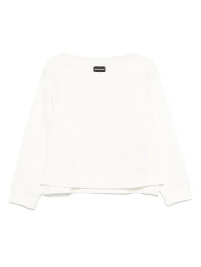 EMPORIO ARMANI LOGO-EMBOSSED SWEATSHIRT