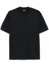 Emporio Armani Short Sleeve Embossed Logo Tee In Blue
