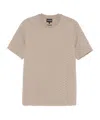 Emporio Armani All-over Logo Crew Neck T-shirt In Olive Green