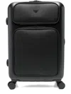 Emporio Armani Acrylonitrile Butadiene Styrene Trolley In Black