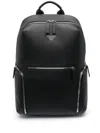 Emporio Armani Logo Backpack In Schwarz