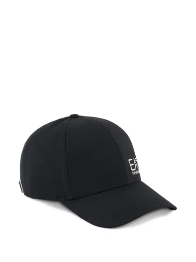 Emporio Armani Kids' Logo-embroidered Baseball Cap In Black