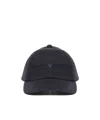 Emporio Armani Logo Baseball Cap In Black