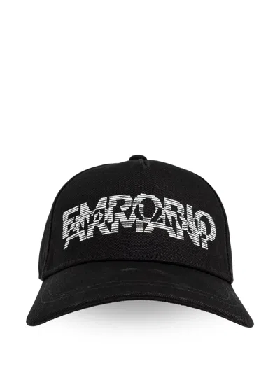 Emporio Armani Logo-embroidered Cap In Black