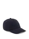 Emporio Armani Logo Baseball Cap In Blue