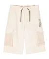 Emporio Armani Logo-embroidered Drawstring Shorts In White