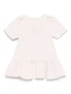 Emporio Armani Logo-embroidered Dress In 粉色
