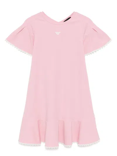 Emporio Armani Kids' Logo-embroidered Dress