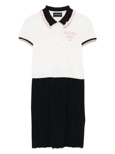 Emporio Armani Kids' Logo-embroidered Dress