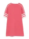 Emporio Armani Logo-embroidered Dress In Pink