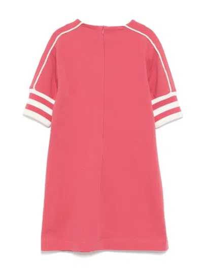 Emporio Armani Kids' Logo-embroidered Dress In Pink