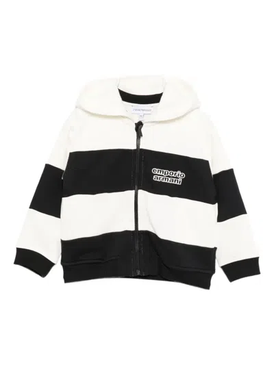 Emporio Armani Babies' Logo-embroidered Jacket In Black