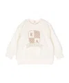 Emporio Armani Logo-embroidered Jersey Sweatshirt In White