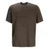 Emporio Armani Logo Embroidered Lyocell-blend T-shirt