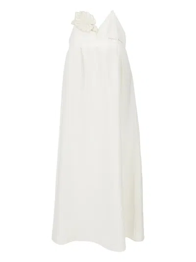 Emporio Armani Logo-embroidered Maxi Dress