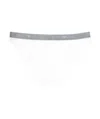 Emporio Armani Logo Embroidered Panties In White